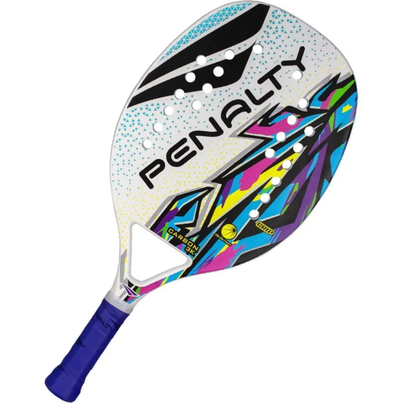 Raquete Carbon 3K XXII Branco,Roxo Penalty RAQUETE BEACH TENNIS CARBON 3K XXII BC-RX T-U