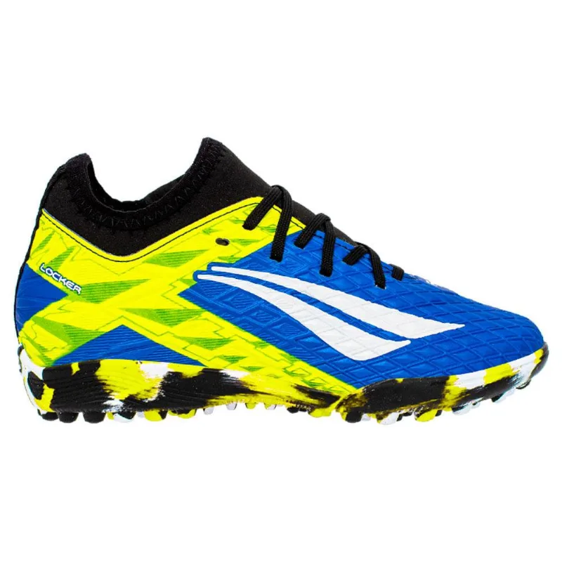 Chuteira Penalty Society Rx Locker Kids Y-3 Azul/branco/amarelo 036
