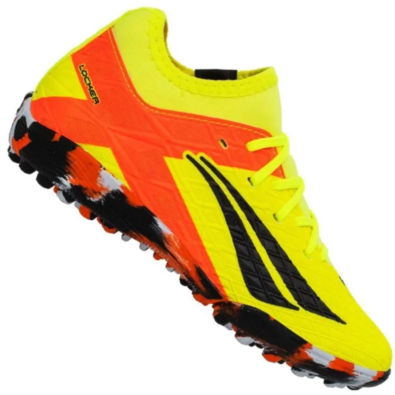 Chuteira Penalty Society Rx Locker Kids Amarelo-masculino