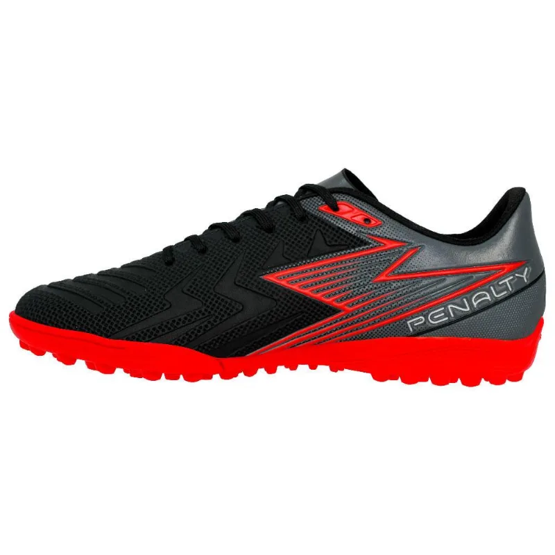 Chuteira Penalty Society Lider Y-4 Preto/vermelho/prata 033