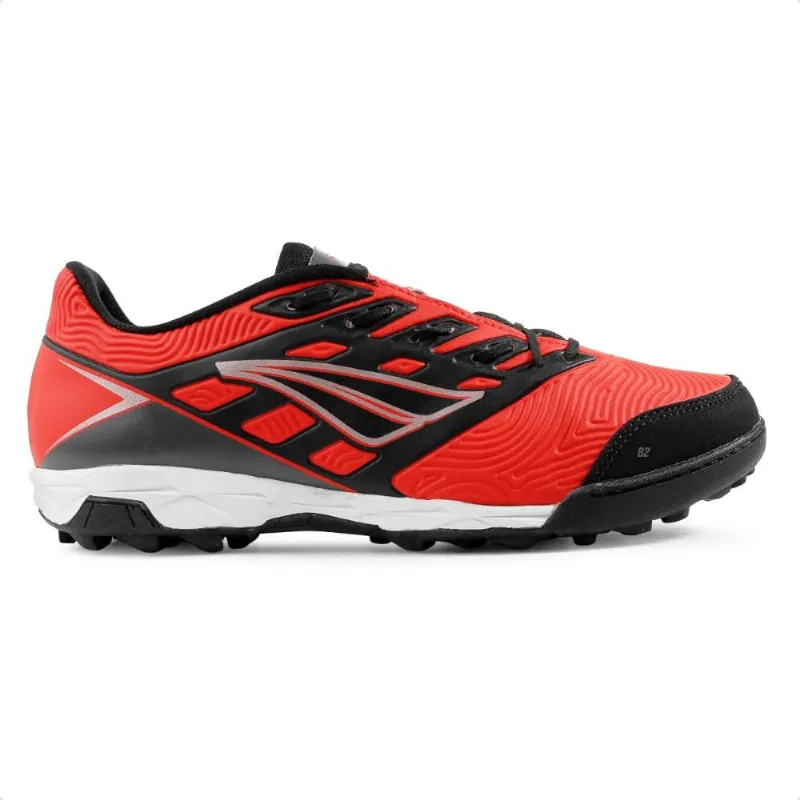 Chuteira Society Penalty Viento Y-1 Masculina 43 / Vermelho / Preto