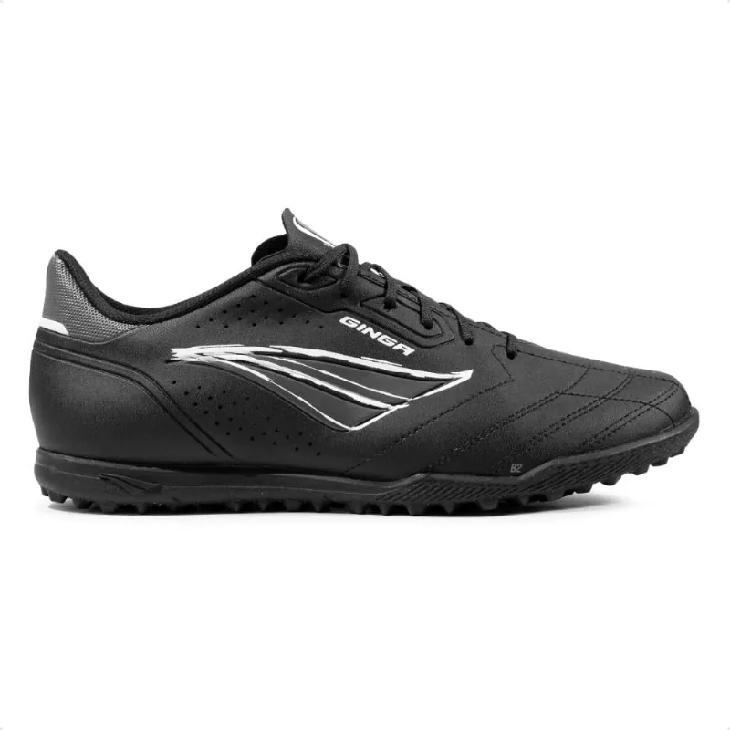 Chuteira Society Penalty Ginga Y-1 Unissex 35 / Preto / Branco