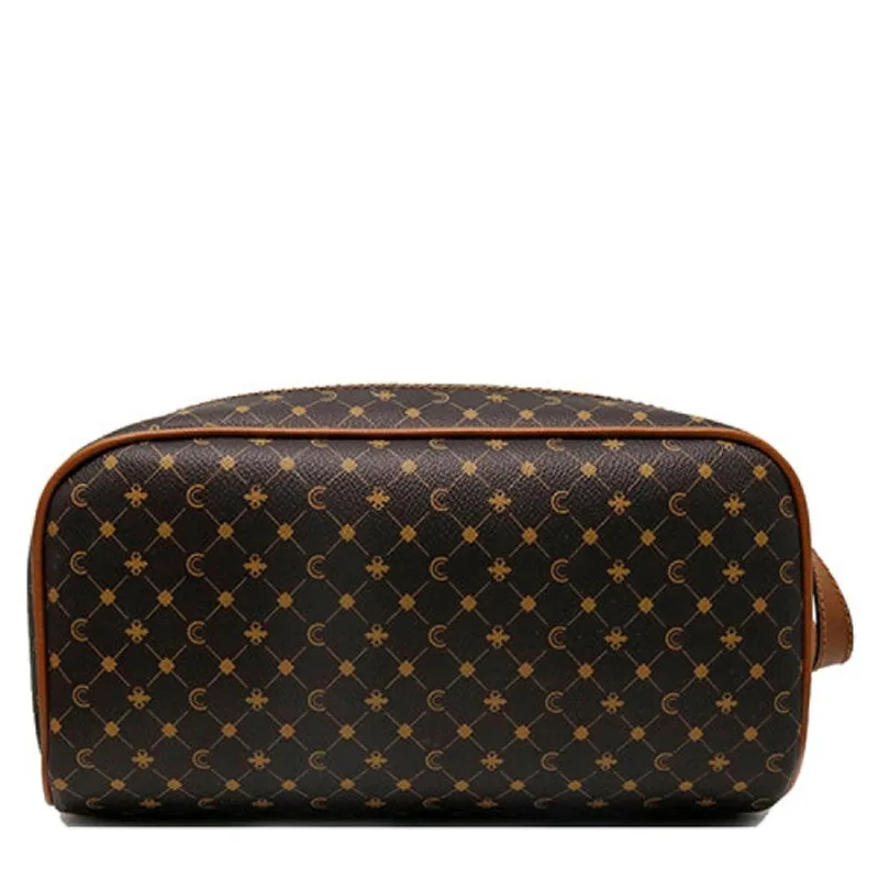 Necessaire Grande Unissex Classe Couro NC432 Monograma Marrom