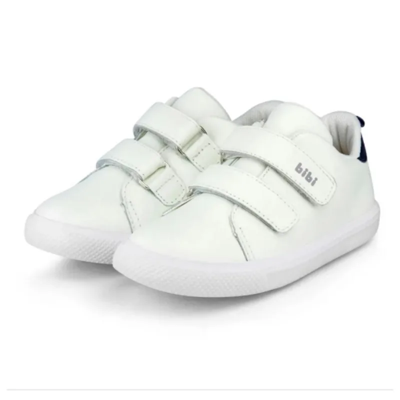 Tênis Infantil Bibi Agility Mini Couro Branco/Naval 1046212 - Branco - 24