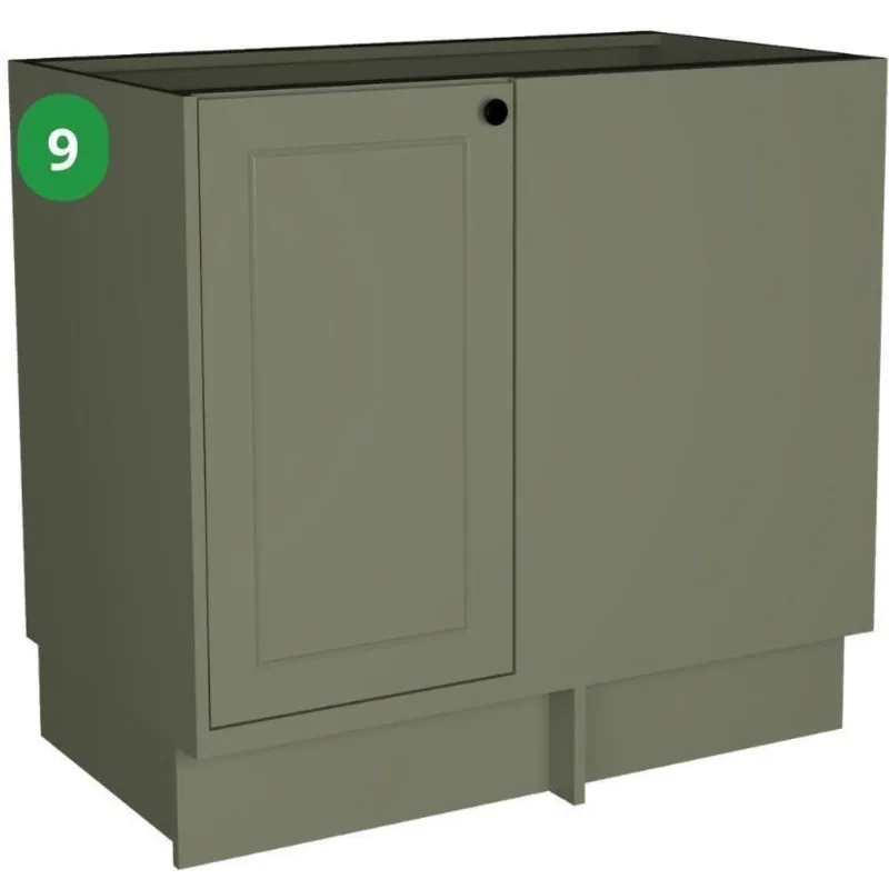 Balcão de Canto sem Tampo 1 Porta Évora Herval PH3121 Verde 92,5cm