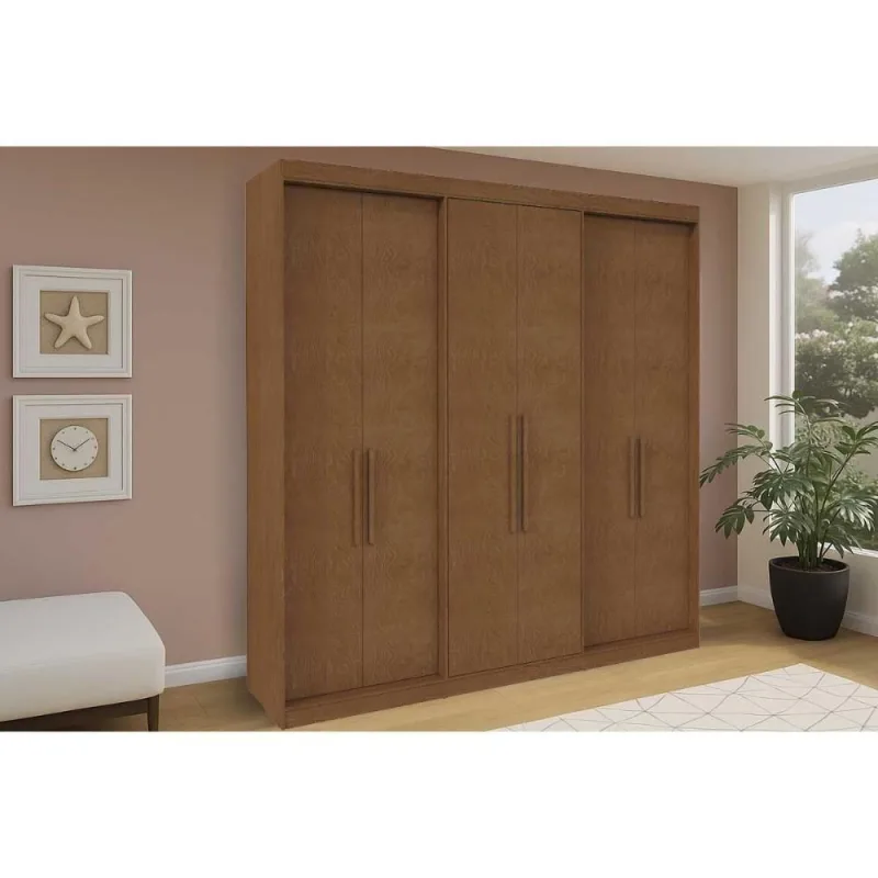 Guarda Roupa Casal 6 Portas E 4 Gavetas Ph 18041 Carvalho Vermontt - Herval - Herval