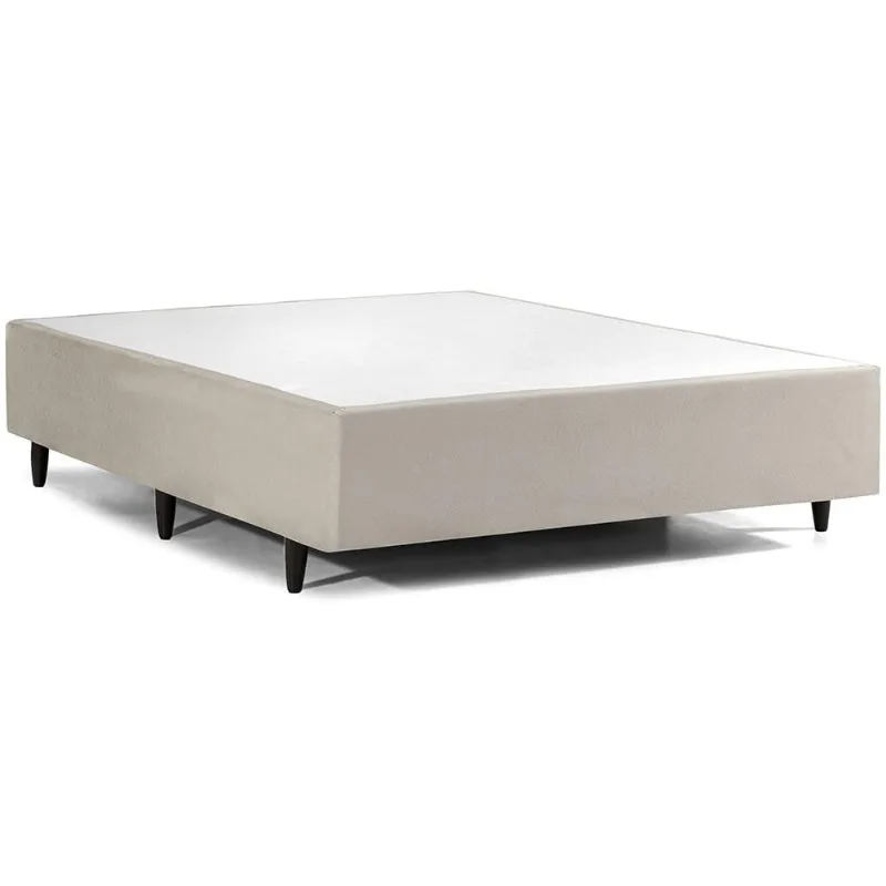 Base Cama Box Casal Herval Channel Bambu 39x138x188 Cm, Bege