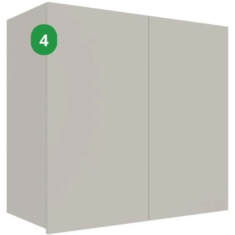 Armário Aéreo 2 Portas Amsterdam Herval PH3103 Off White 80cm