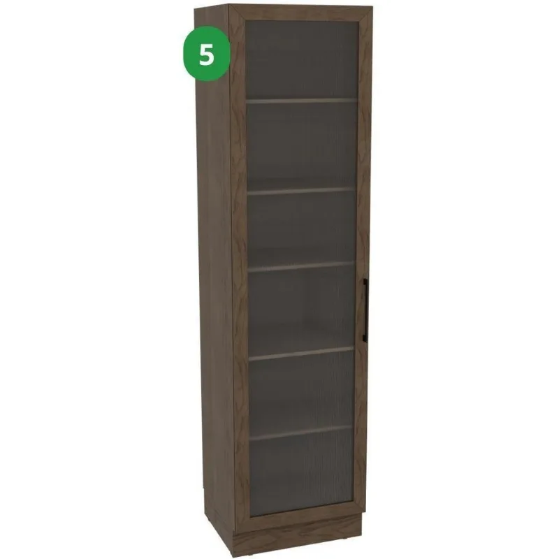 Cristaleira 2 Portas Amsterdam Herval PH3136 Avelã 60cm
