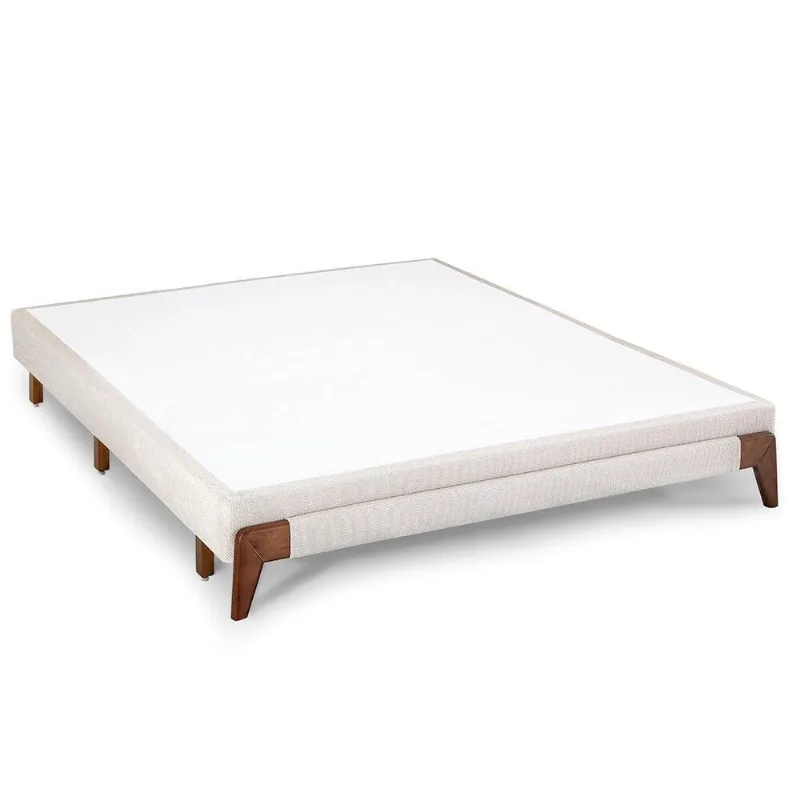Base Cama Box Casal Herval Mh1674 27x138x188 Cm Veludo Cinza
