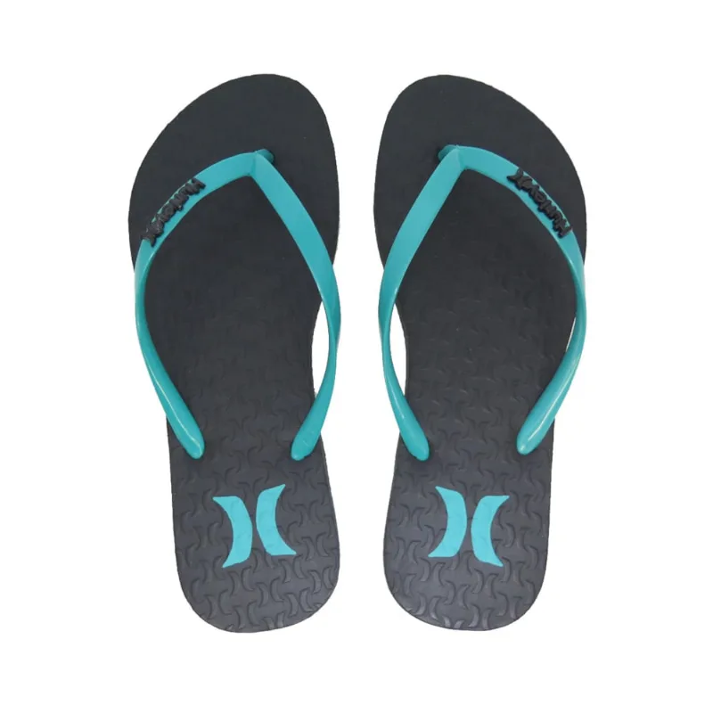 Chinelo Feminino Hurley Icon Preto Verde