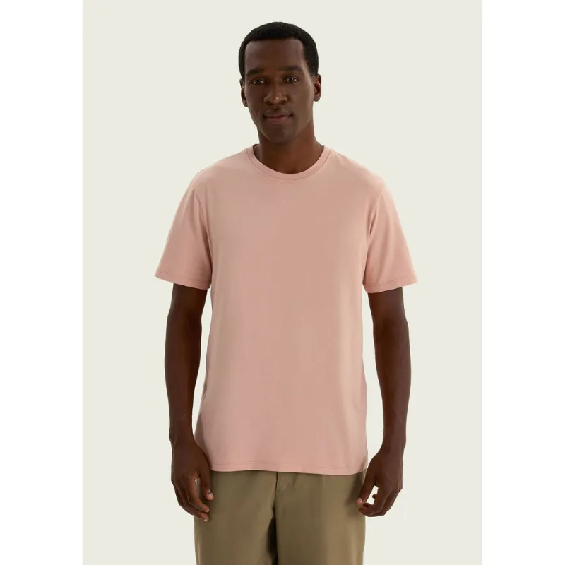 Camiseta Básica Masculina Comfort Super Cotton - Rosa XG