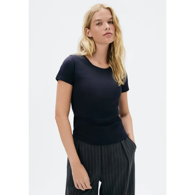 Blusa Básica Feminina Slim World - Azul XXG