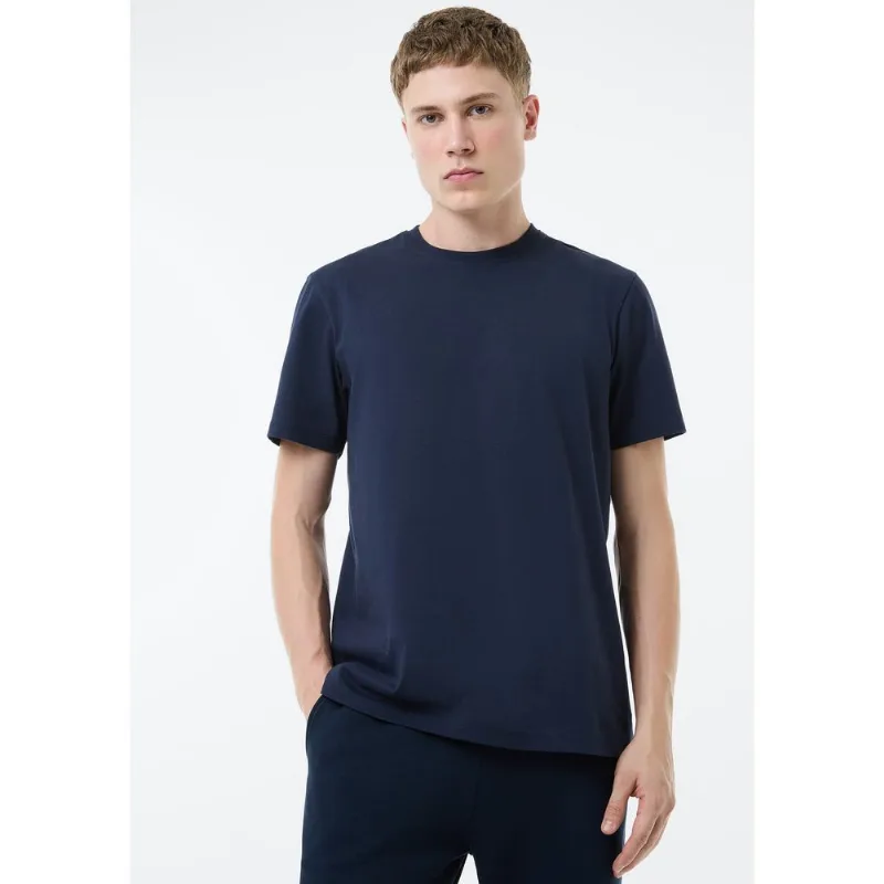 Camiseta Básica Masculina Comfort Super Cotton - Azul XXG