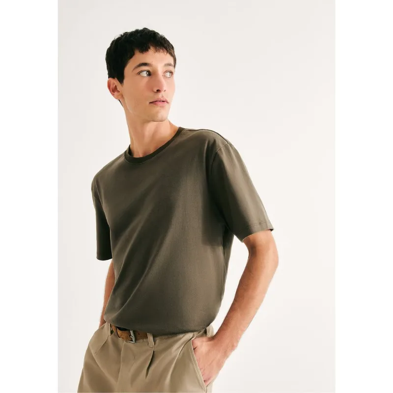 Camiseta Básica Masculina Comfort Super Cotton - Verde M