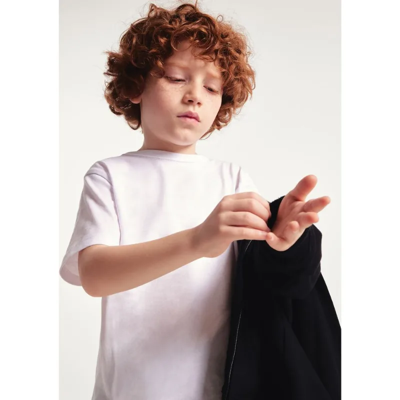Camiseta Básica Infantil Unissex Regular - Branco 010