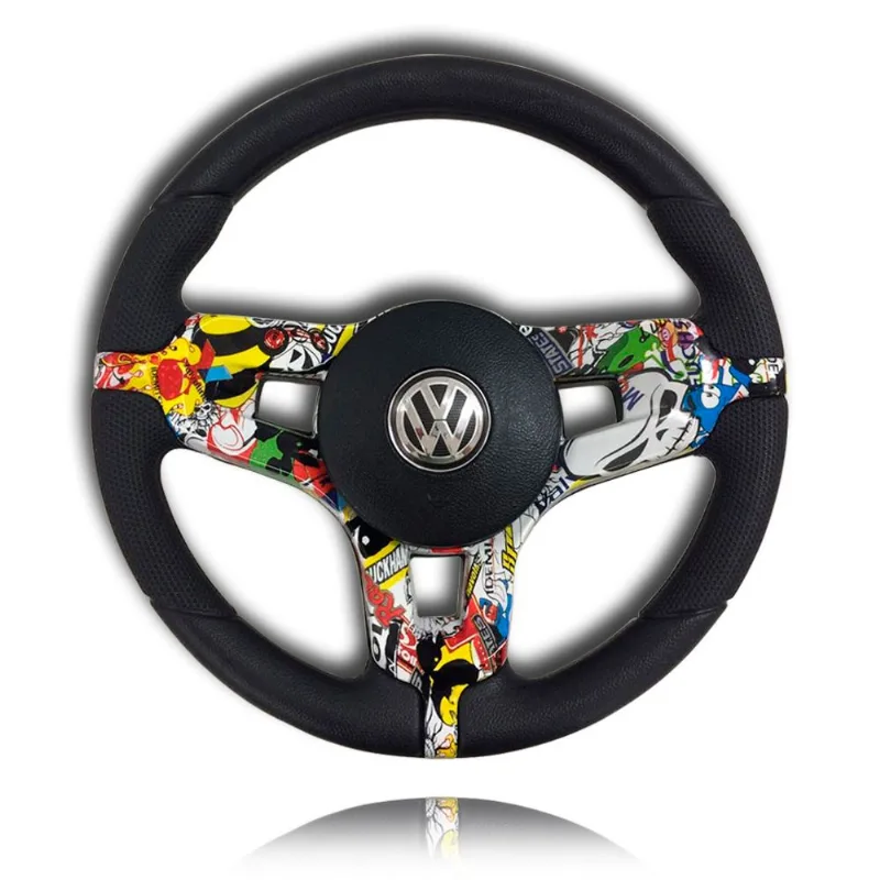 Volante Esportivo Mustang Sticker Bomb Volkswagen Kombi