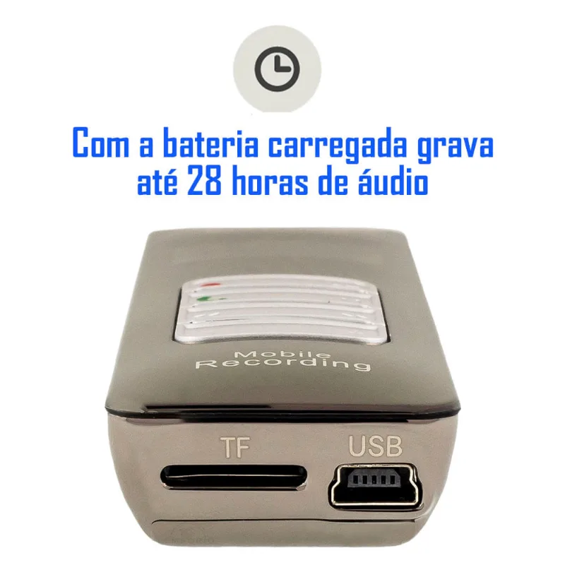 Gravador Profissional Grava Celular Chamadas Ligações