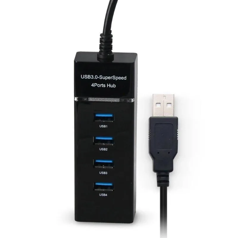 HUB USB 3.0 com 4 Portas e Led Indicador Exbom UH-30