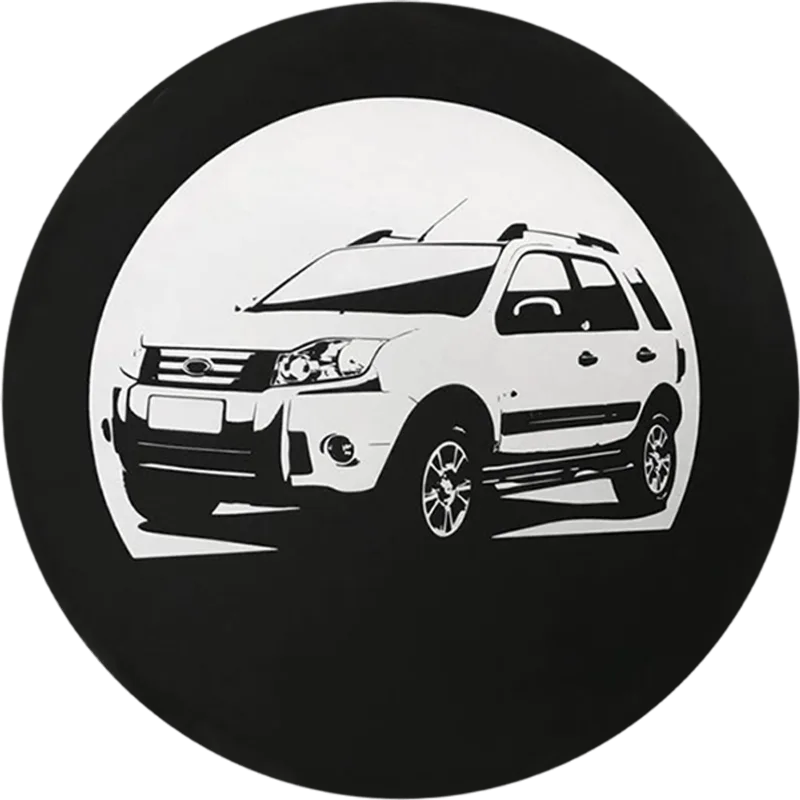 Capa De Estepe Ecosport Aro 17 À 19 Com Cadeado Aço