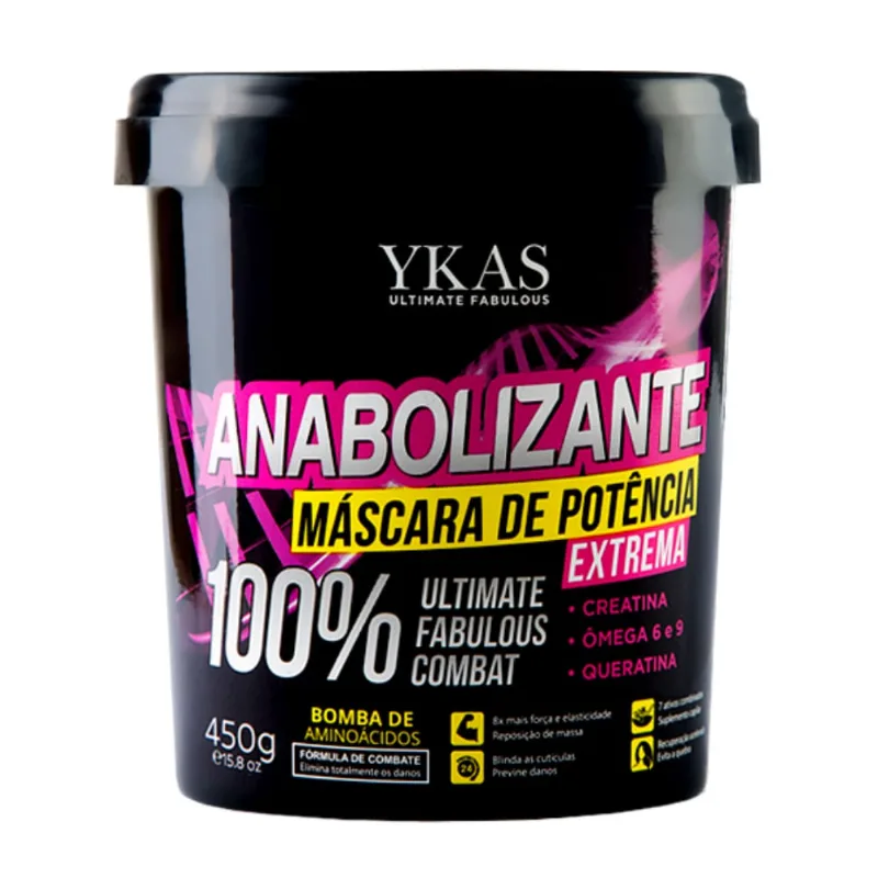 Ykas Máscara de Potência Anabolizante Capilar 450g