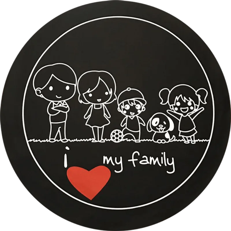 Capa De Estepe I Love My Family Aro 17 À 19 Com Cadeado Aço