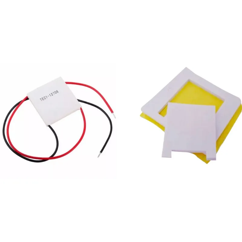 Pastilha Peltier Tec1 12706 91, W + Junta Isolamento
