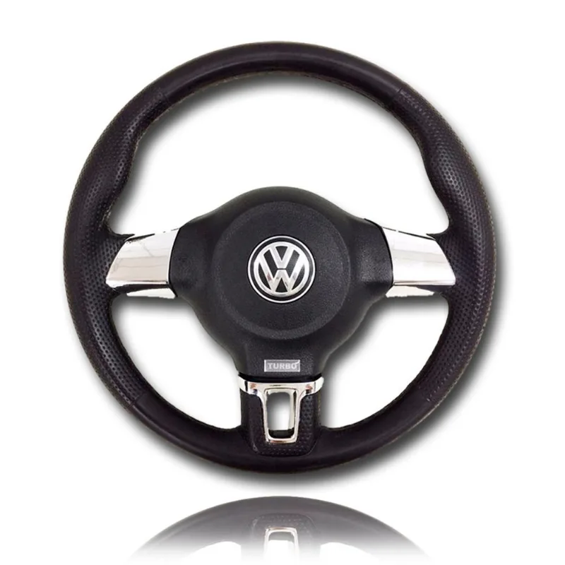 Volante Esportivo Cromado Volkswagen G5 G6 Gol Saveiro Fox