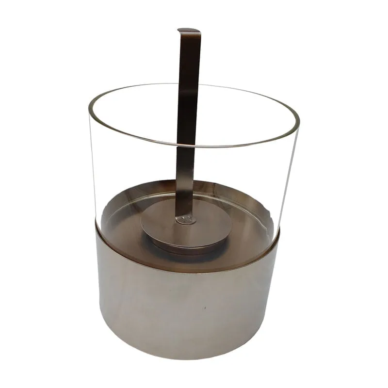 Lareira Ecológica à álcool ou etanol Portátil -FD 03 Inox