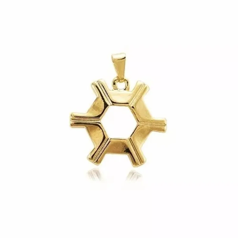 Pingente Agronomia Agrônomo Folheado a Ouro 18k