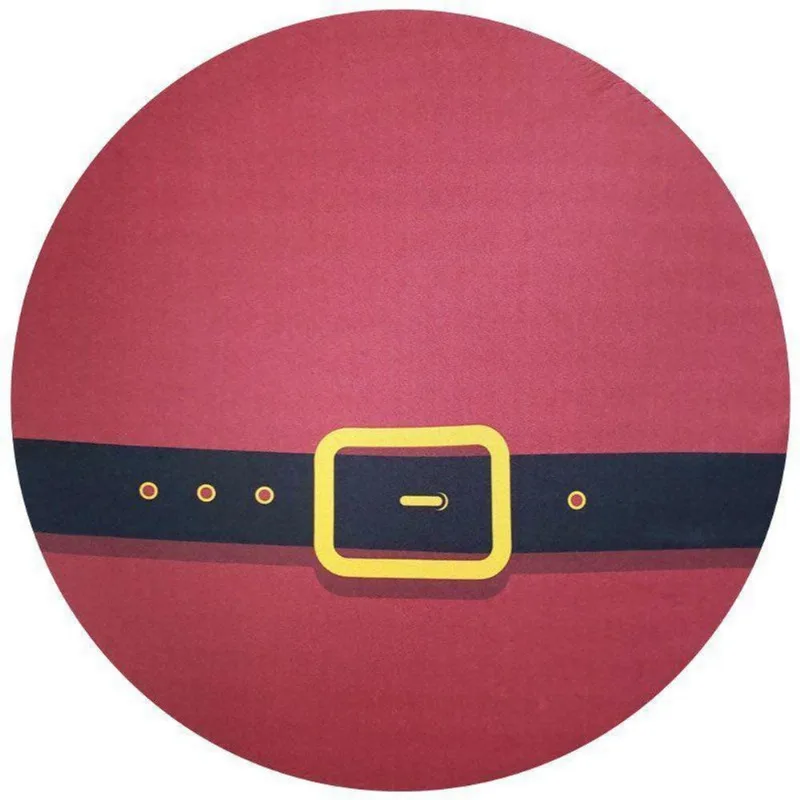 Kit 4 Capas Para Sousplat Cinto Papai Noel 35cmx35cm