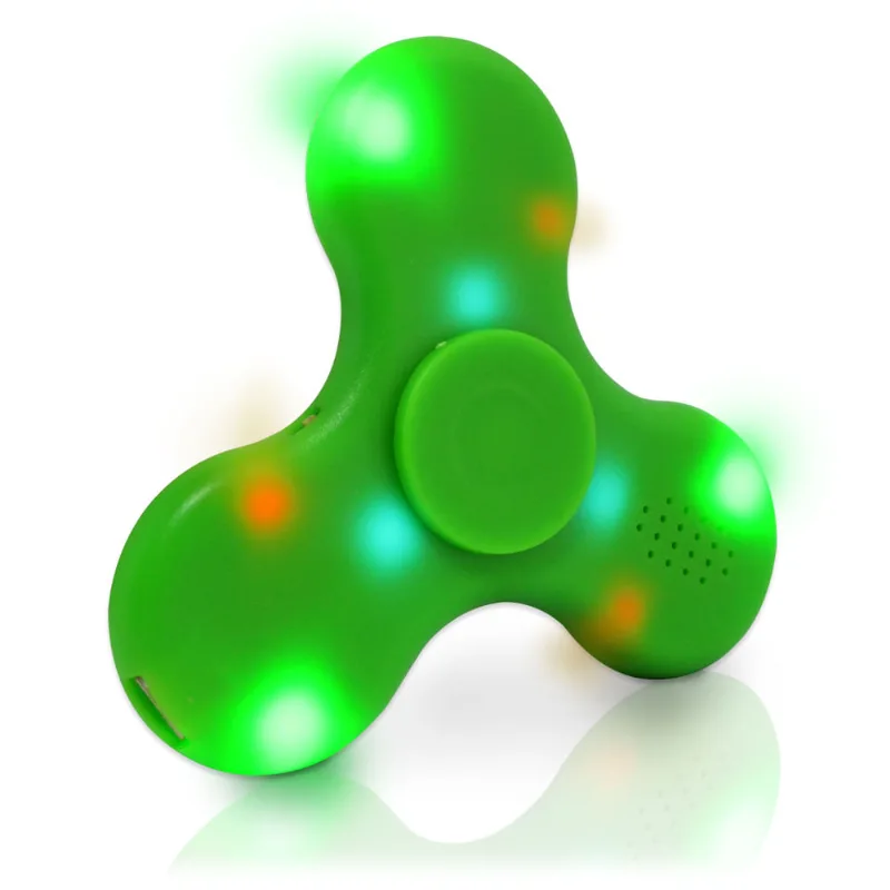 Fidget Hands Spinners Com Led Rolamento Anti Estress