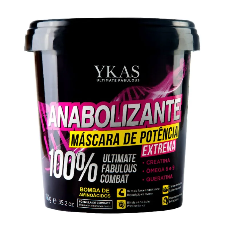 Máscara de Potência Anabolizante Capilar 1kg Ykas