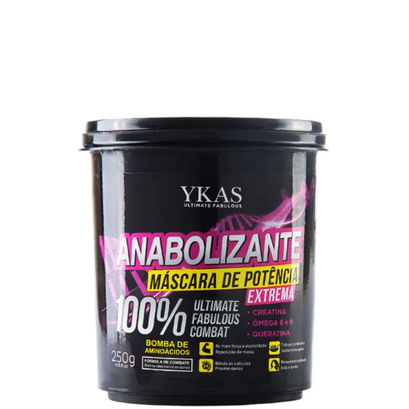 Máscara de Potência Anabolizante Capilar 250g Ykas