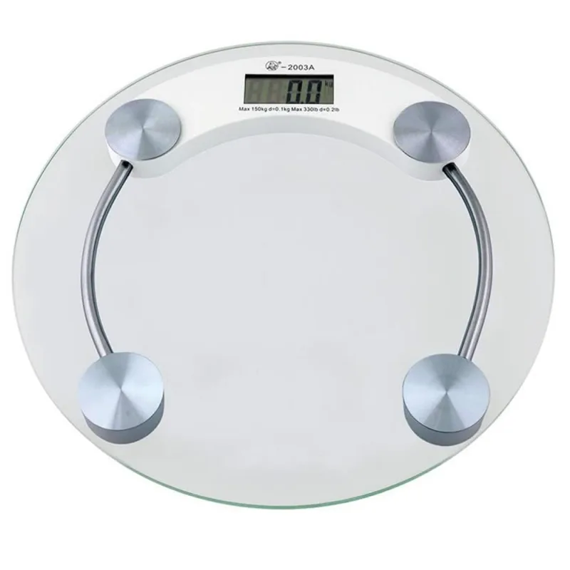 Balança Digital Vidro Temperado 180kg Banheiro Redondo - Não Disponível