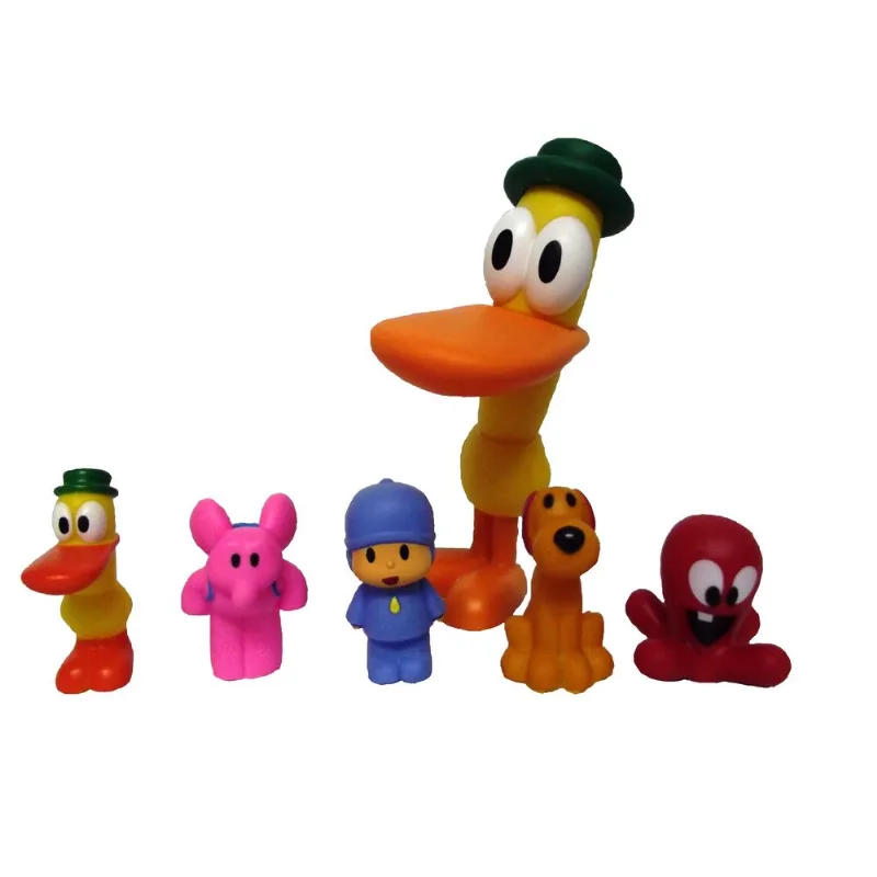 Kit Pato Pocoyo E Miniaturas Dedoches Pocoyo