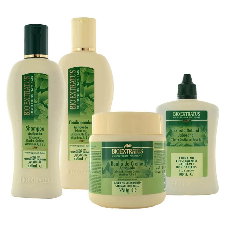 Kit Antiqueda Jaborandi 250 ml 4 Produtos Bio Extratus