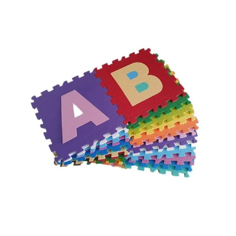 Tapete Educativo eva 26 Peças Letras Encaixáveis 31x31cm