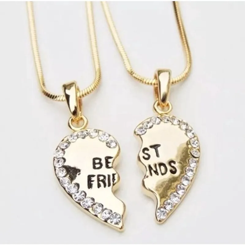 Colar Best Friends Melhores Amigas Amizade Bff Folheado.