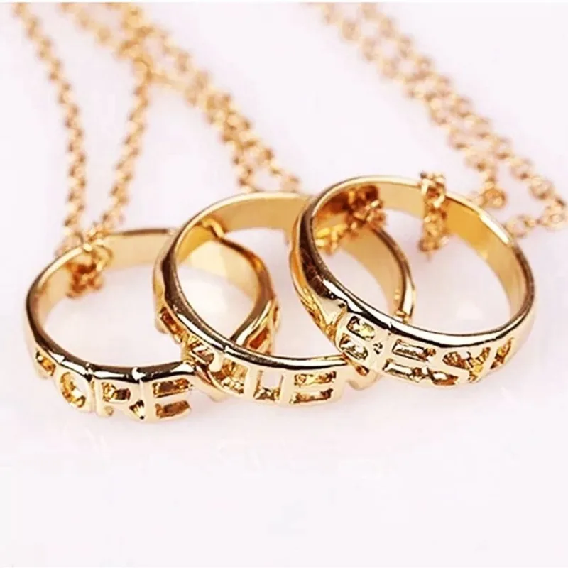 3 Colares Best Friends Forever Amigas Folheado A Ouro 18k