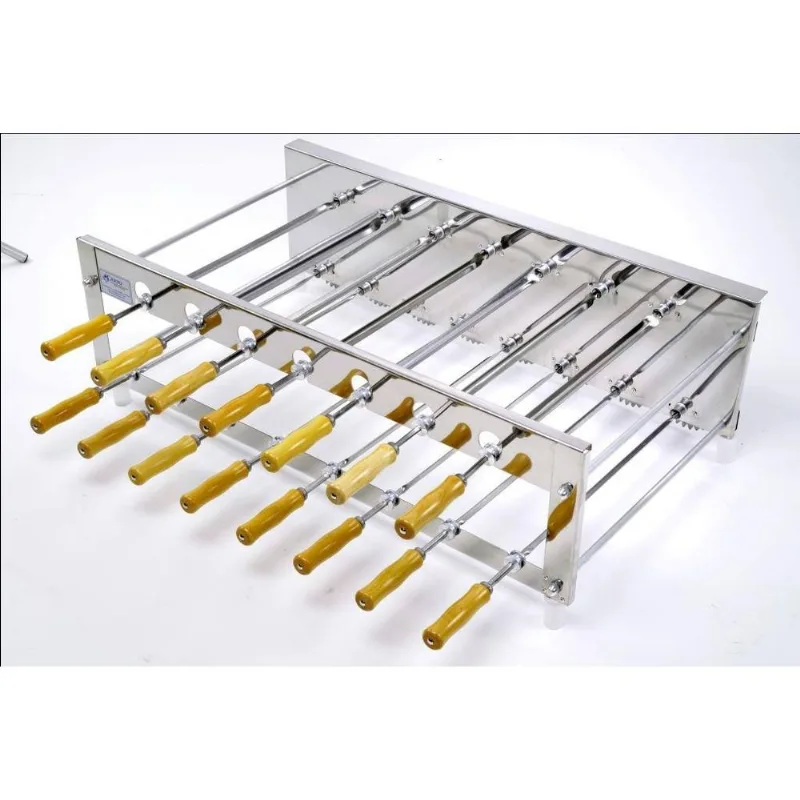 Churrasqueira Rotativa Giratória Cerpo 15 espetos inox Dupla