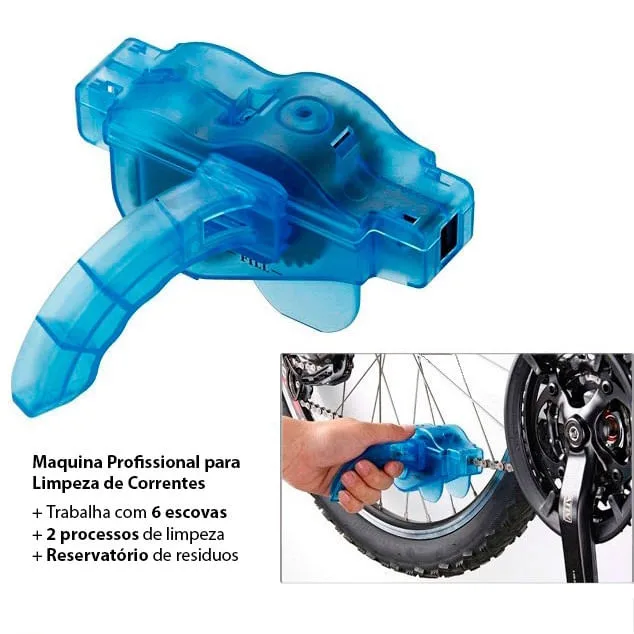 Limpador de Correntes de Bicicleta Limpa Corrente Ciclismo Bike - Não Disponível