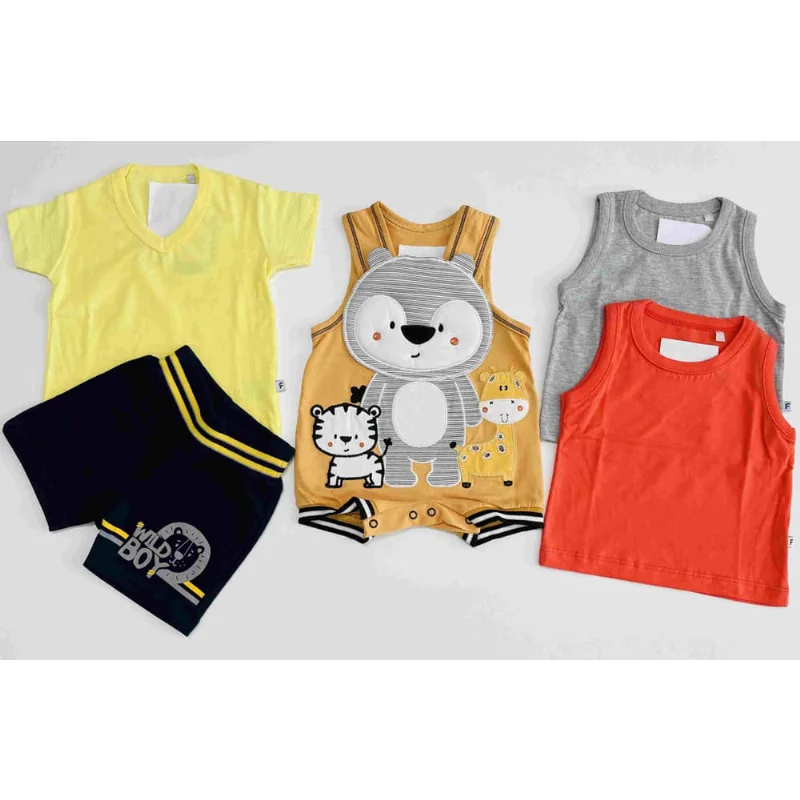 Kit Lote Infantil Verão Várias pças Roupa de Menino Tam P