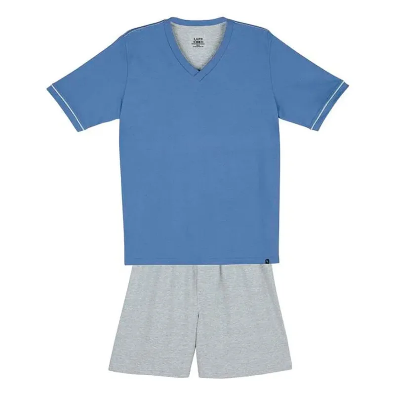 Pijama Lupo Malha Curto 28000-001 AZUL - P - Lupo