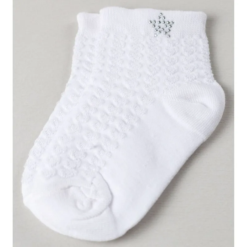 Meia Kids Cano Médio Estrela - 02685/011/1180 Tam. 24 a 31 Branco - 24 a 27