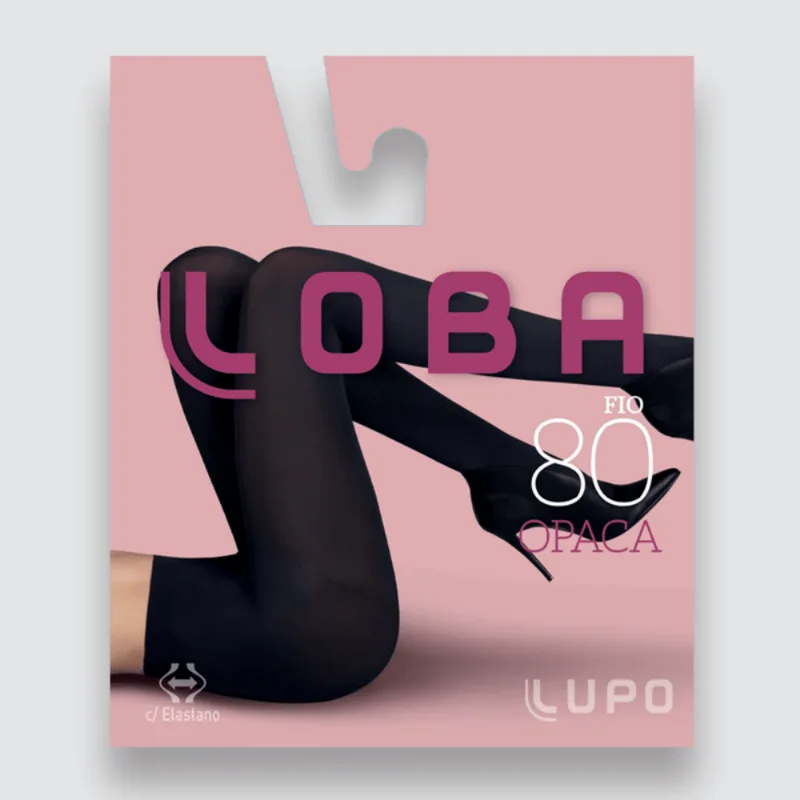 Meia-Calça Loba Fio 80 Opaca Preta G