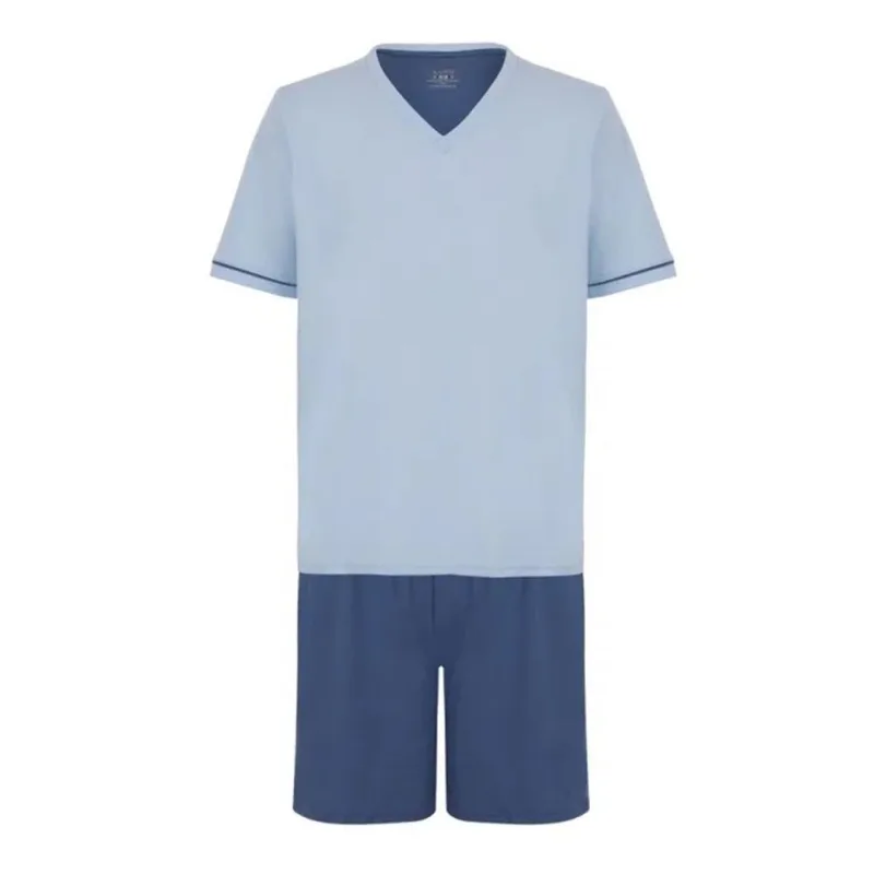 Pijama Lupo Malha Curto 28000-001 AZUL - M - Lupo