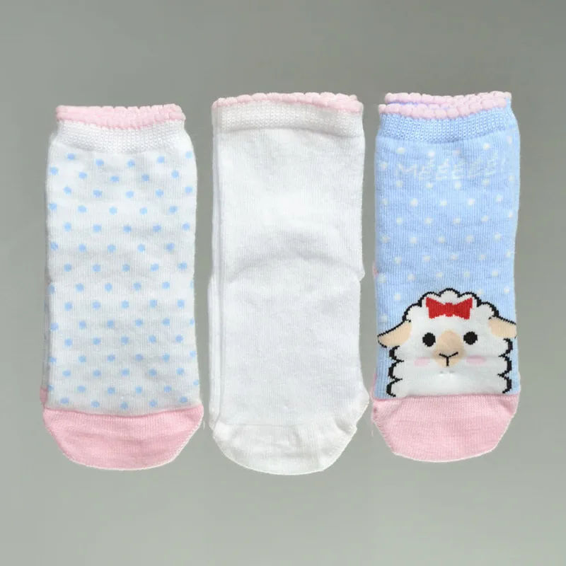 Kit Meia Baby Ovelinha Colorido - 0 a 4 M