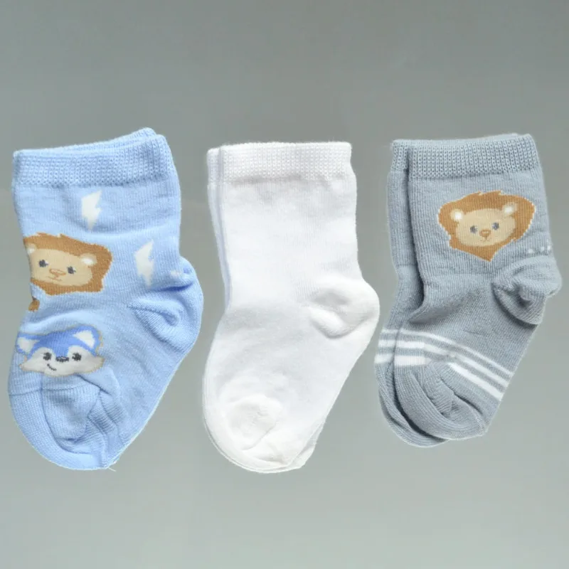 Kit Meia Baby - 0200/989/0954/5 Azul - 20 a 23