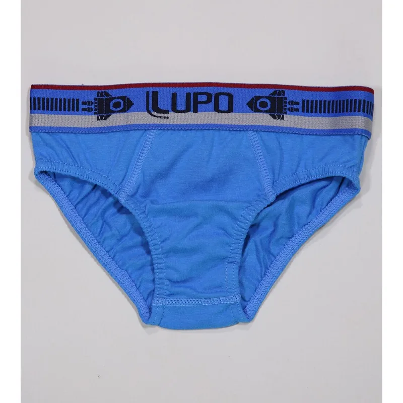 Cueca Slip Azul Lupo - 361001 De 3 a 11 anos Azul - M - Lupo